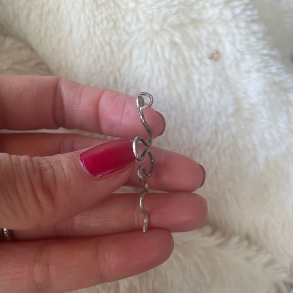 Silver Handmade Snake Pendant - Picture 3 of 3